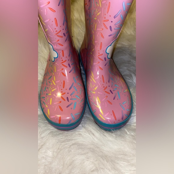 Pink W/ Blue Trolls Poppy Rain Boot - Picture 4 of 7